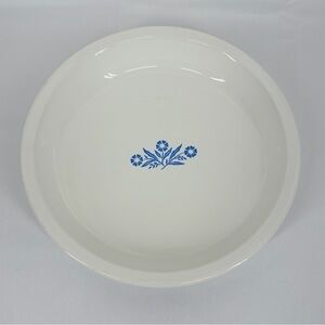 Vintage Corningware White Blue Cornflower 9 x 1 /4 Round Pie Pan